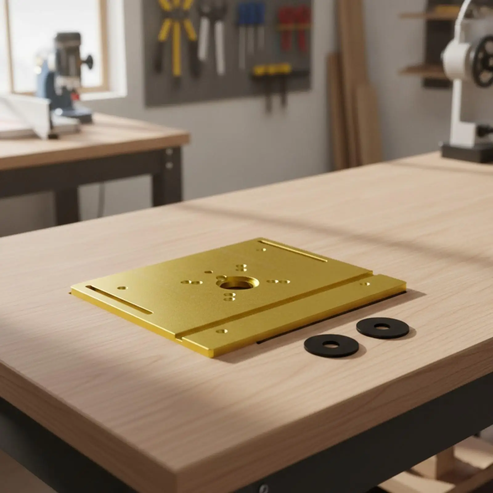 Durable Aluminum Router Inverter Plate for Routing Joinery and Edge Work with Scale