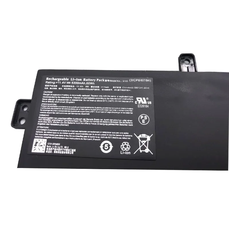 Imagem -05 - Bateria Nova do Portátil de Lmdtk G15g para Thunderobot 911 Targa T6a T6c T5tb T6d Gigabyte Sabrepro 15-w8 Machenike F117-s 11.4v 60wh