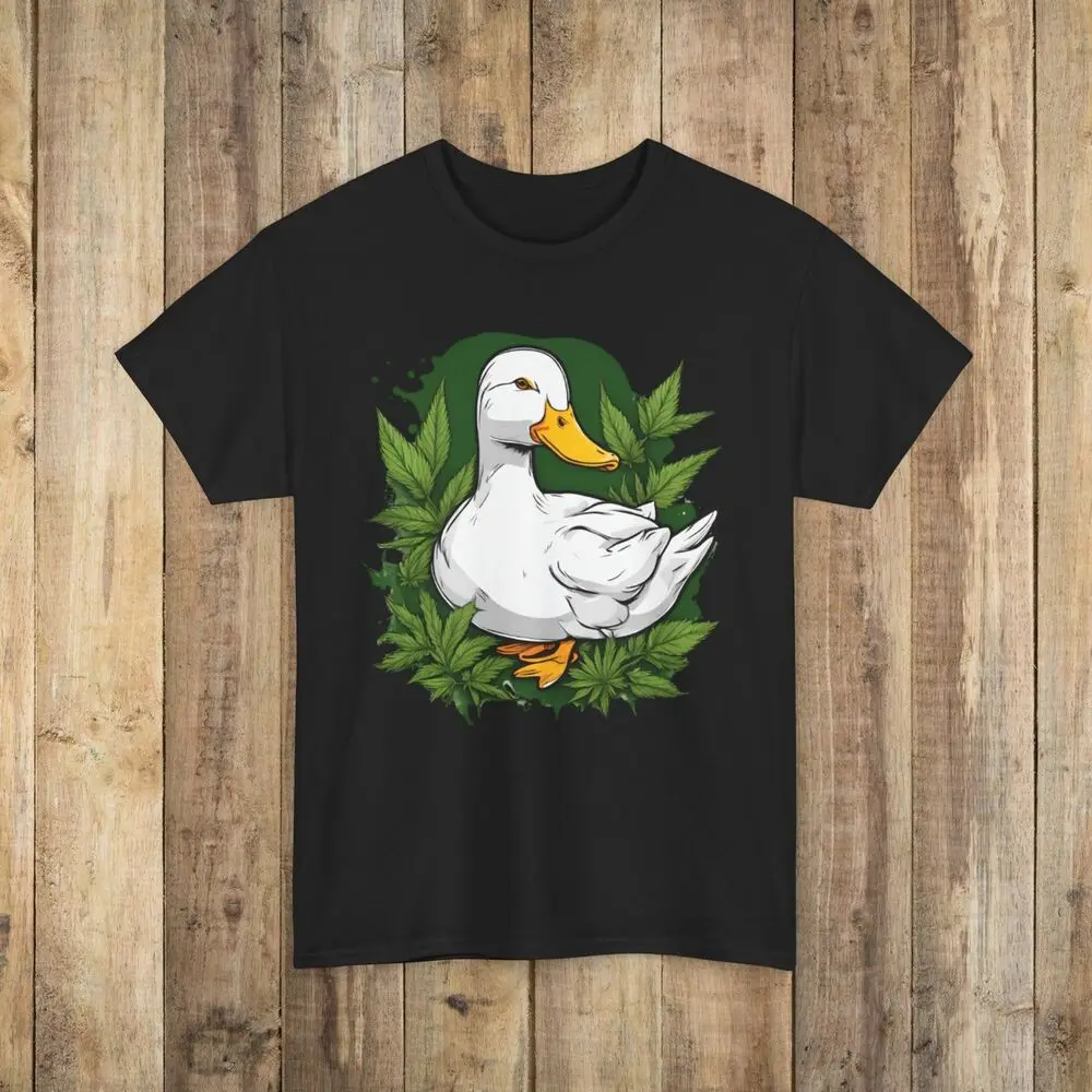 Pekin Duck stoner funny T-shirt weed hemp pothead humor  Tees High Quality 100%Cotton Short Sleeve