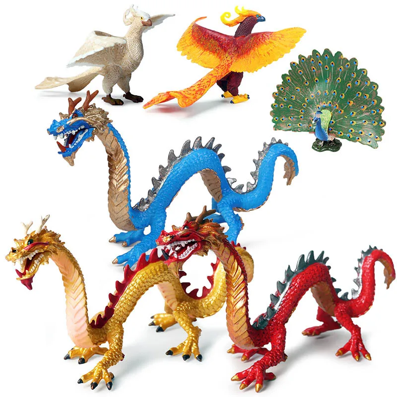 New Mythical Animal Original Savage Dinosaur Simulation Dragon Devil Sea Monster Action Figures Lifelike Figurine Kids Toy Gifts