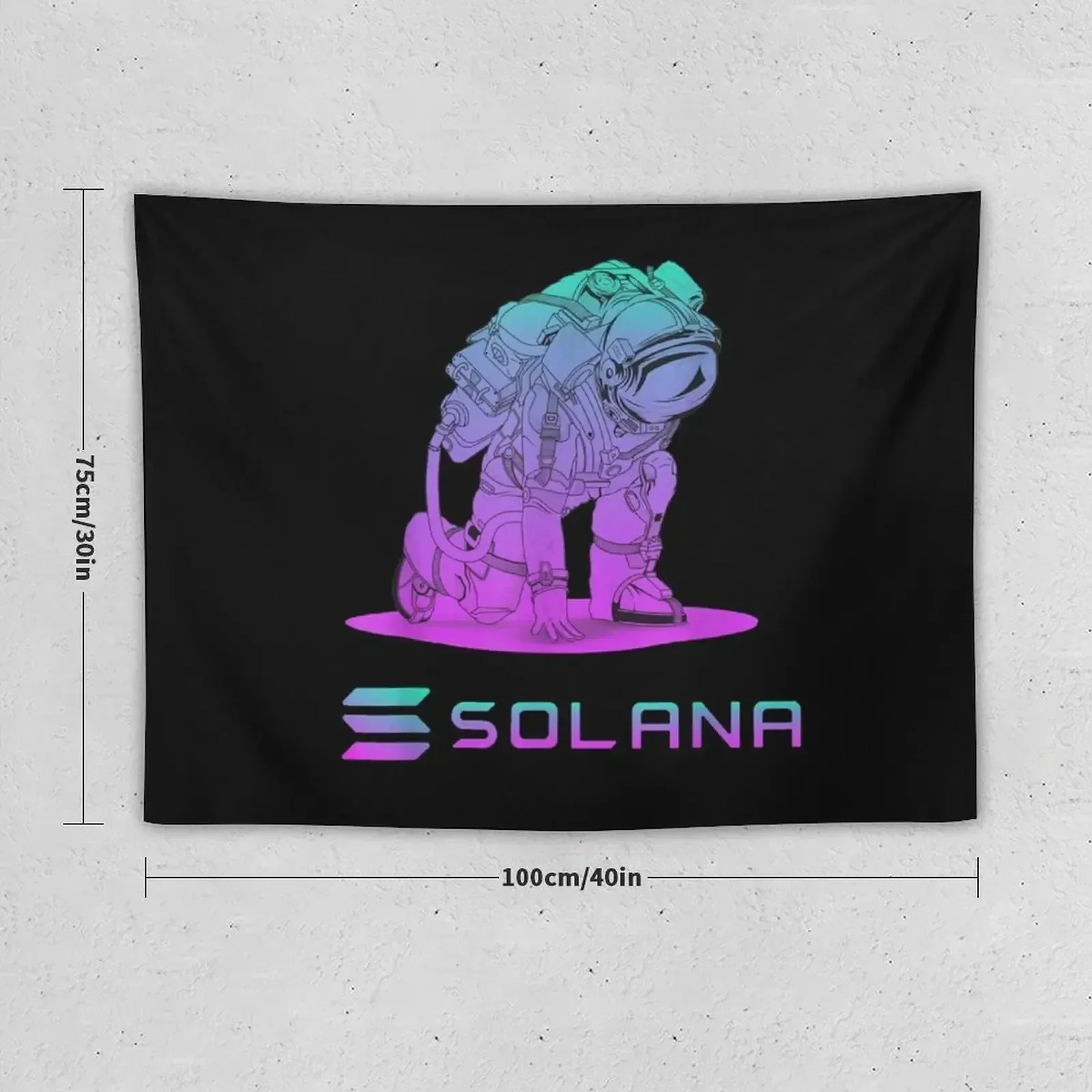 Solana token crypto Solana Coin Cryptocurrency Tapestry House Decorations Decoration For Bedroom Tapestry