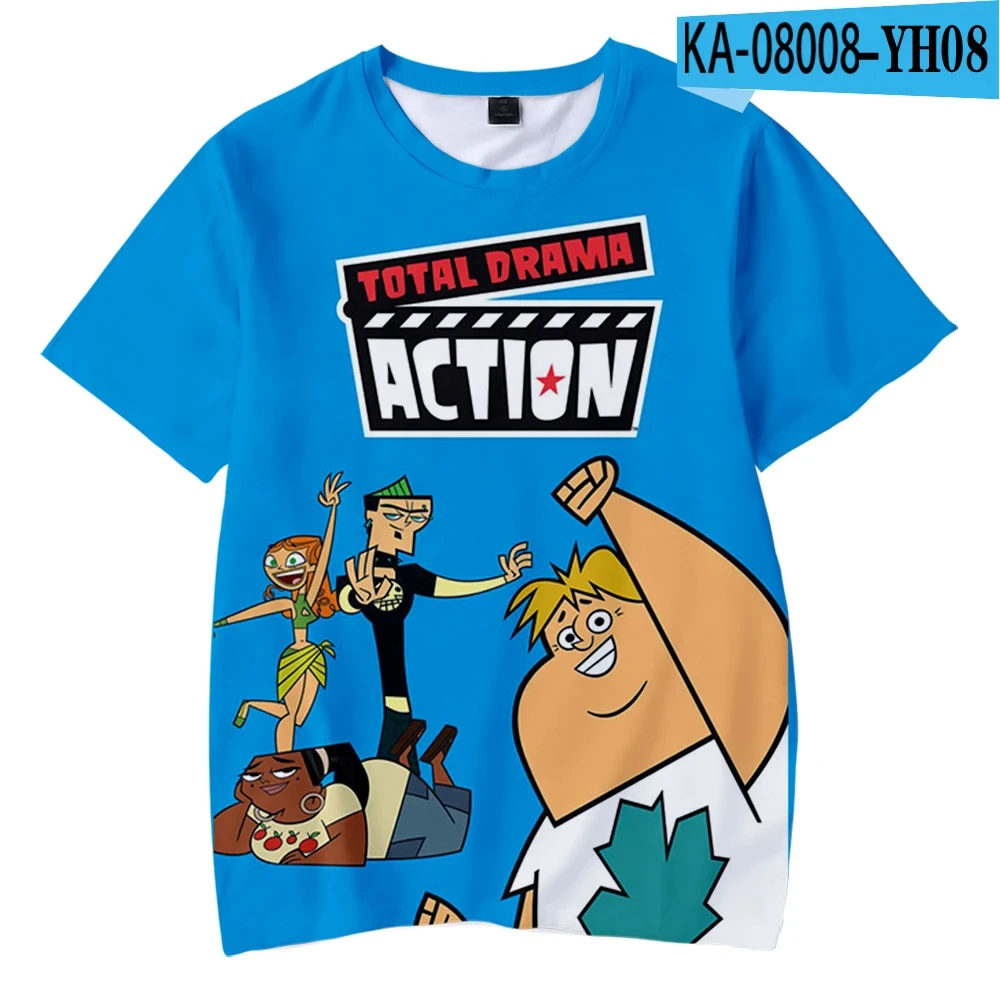 Total Drama Tshirt 3D Print Men Short sleeve t shirts Hip Hop streetwear O-neck T-shirt Funny Cartoon Unisex clothing