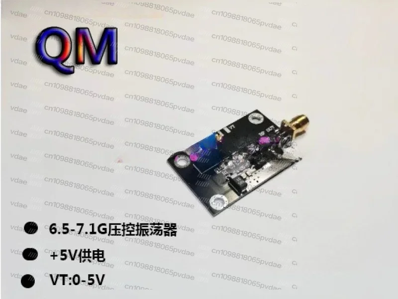 6.5-7.1G RF Voltage Controlled Oscillator RF VCO Linear Frequency Modulation Module Broadband VCO 7GHz Dot Frequency