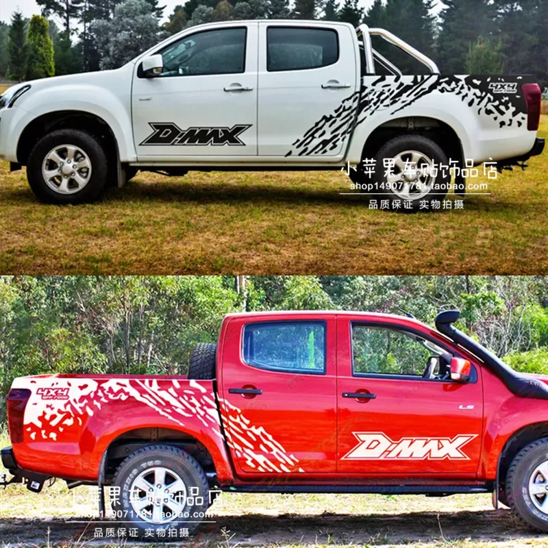 

Car Styling Customized modification Sport Sticker Auto Body Decor Vinyl Decals Accessorie FOR Isuzu DMAX