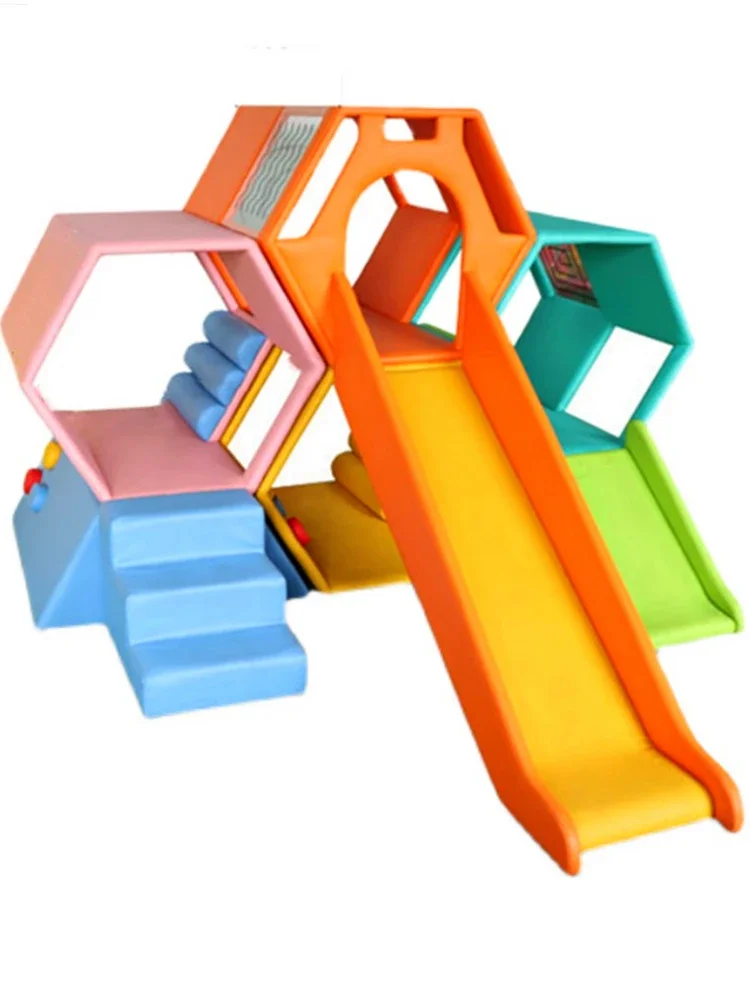 

Children's Software Combination Equipment Indoor Parent-child Game Sensory Experience Climbing And Sliding Combination Early Edu