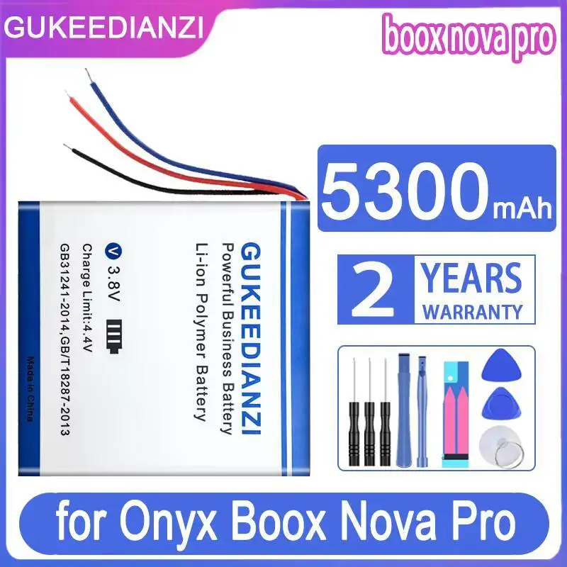 بطارية قارئ الكتب الإلكترونية ذات عمر ممتد بقدرة 5300 مللي أمبير في الساعة لهاتف Onyx Boox Nova Pro