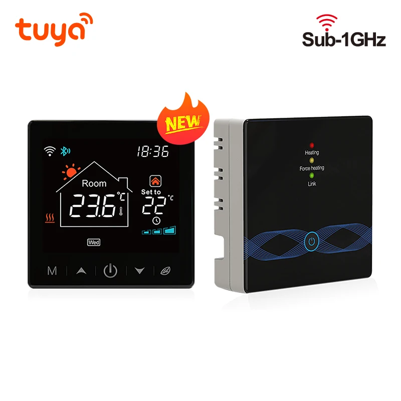 Smart Home Wifi Wireless Room Digital Thermostat  Battery Tuya Programmable For Gas Boiler Floor Heating Temperature Controller