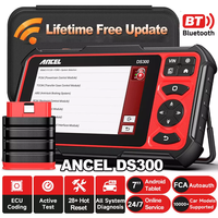 ANCEL DS300 All System Car ECU Key Programming Diagnostic 28+ Reset Function A/F Adjust OBD2 Car Scanner Code Reader