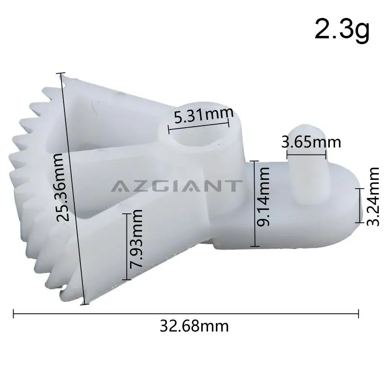 

AZGIANT for Kia Cadenza Sorento L4 2.4L Stinger Hyundai Azera Gearwheel of Car fuel filler cap locking system white plastic tool