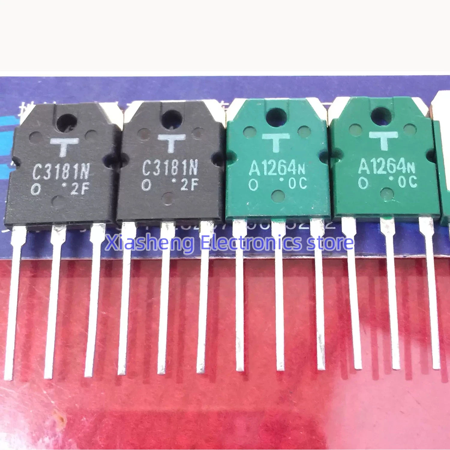 

New Original 5Pairs 2SA1264N A1264N + 2SC3181N C3181N TO-3P Audio Amplifier Transistor In Stock