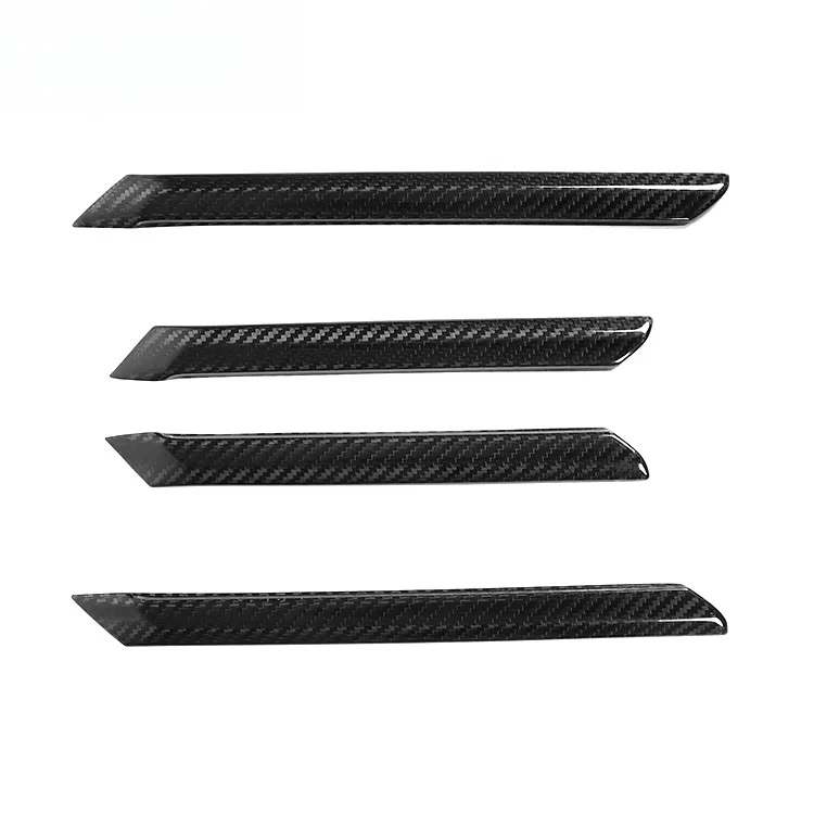 For  5 Series I5 G60 G68 530Li 2024 Dry Carbon Fiber Door Panel Trim Strips Overlay Car Interior Accessories