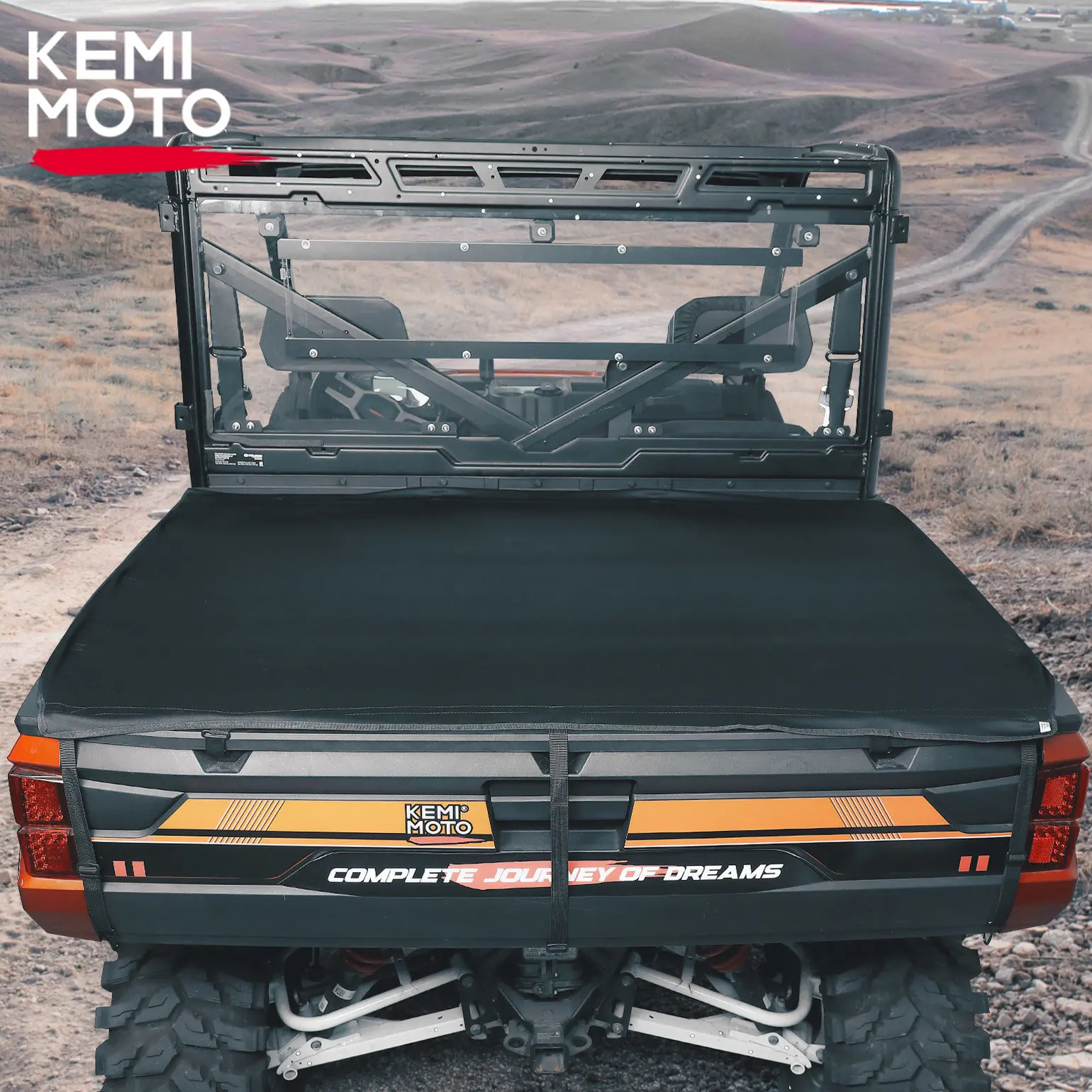 

UTV Soft Cargo Bed Cover Compatible with Polaris Ranger 1000 / XP 1000 900 570 2013-2024 Waterproof Canvas Storage Cover