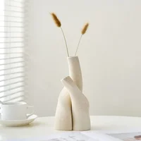 Modern Handmade Ceramic Frosted Desktop Vase Flower Pot 4