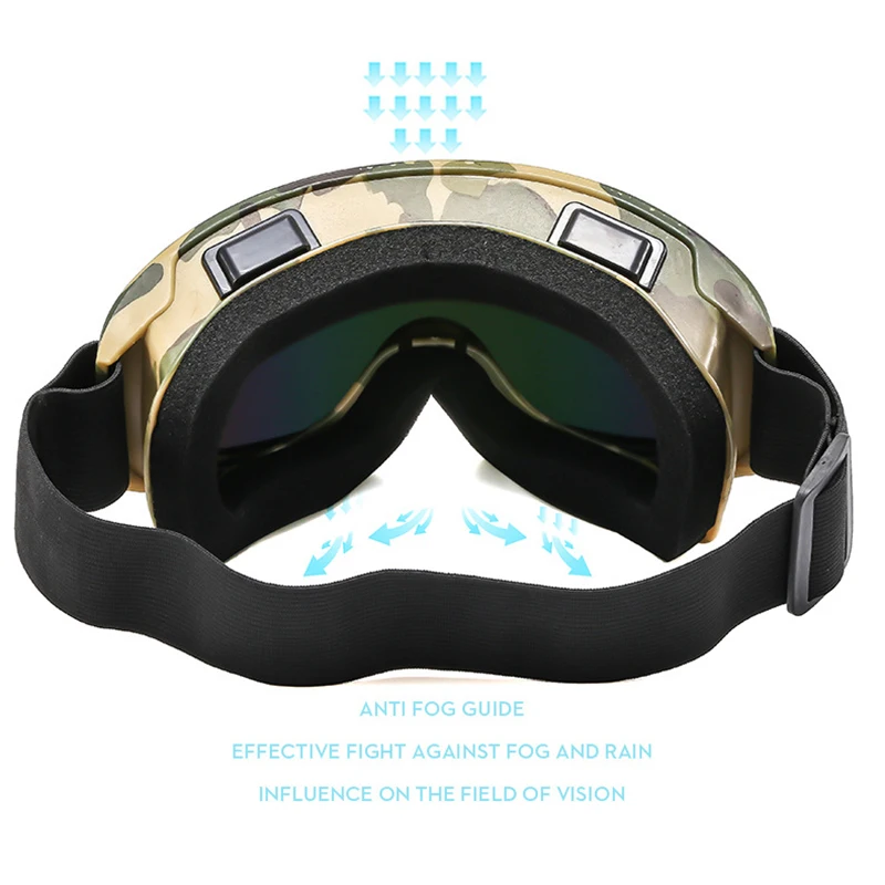 Ski Goggles Winter Anti-Fog Snowboard Skiing Glasses Outdoor Sport Snow Snowboard Goggle Motorcycle Windproof Camouflage Goggles