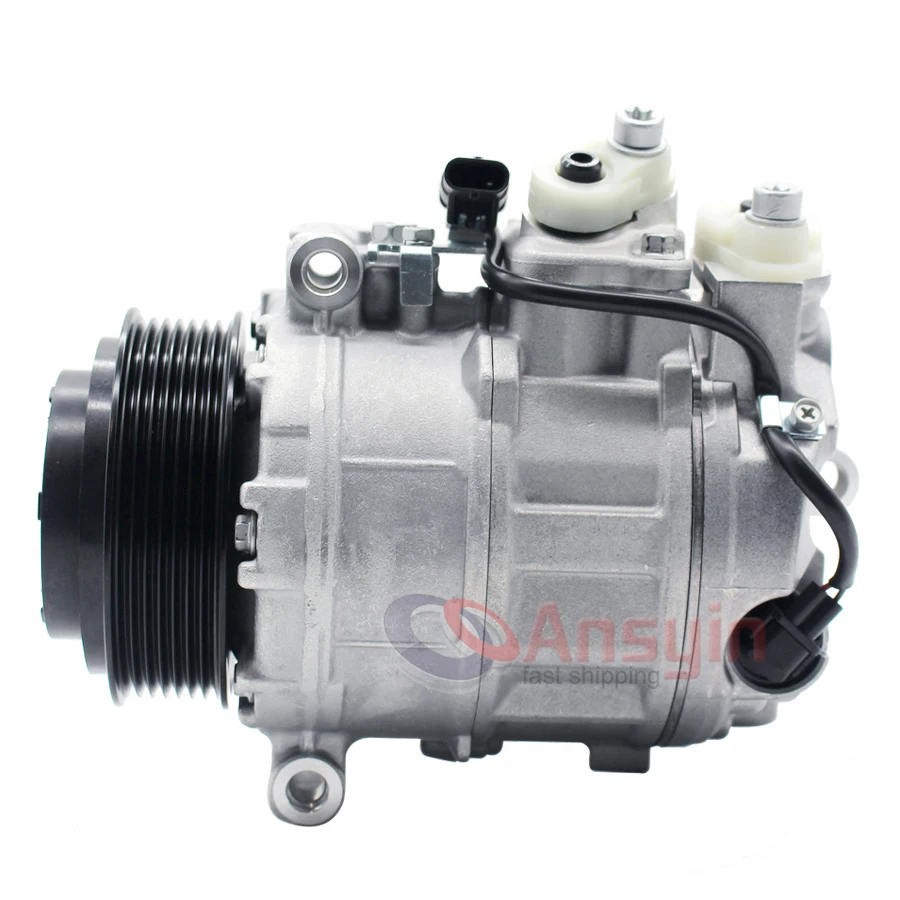 7SES17C AC Air Conditioner Compressor For Mercedes BENZ GLE 350D 2018 447150-6073 A0008303501 7SES17C 12V 7PK AC COMPRESSOR