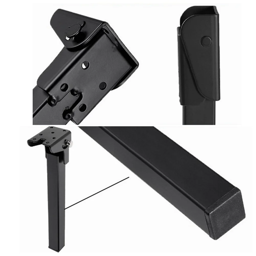 

4Pcs Folding Table Leg Set Black Furniture- Feet 15/20/25cm Height Table Legs Furniture Foot 90° Foldable Table Legs