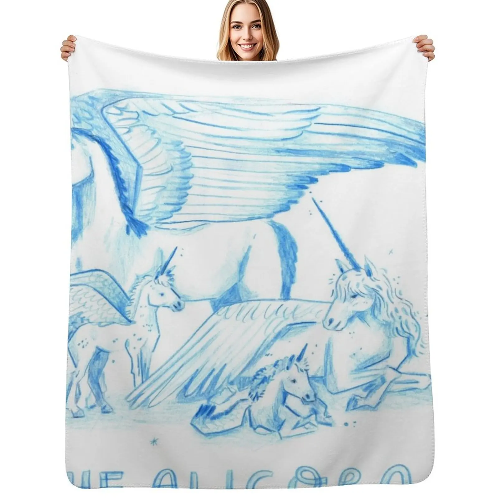 

Keeper Of The Lost Cities Alicorns Throw Blanket Beach for sofa Personalized Gift anime Blankets