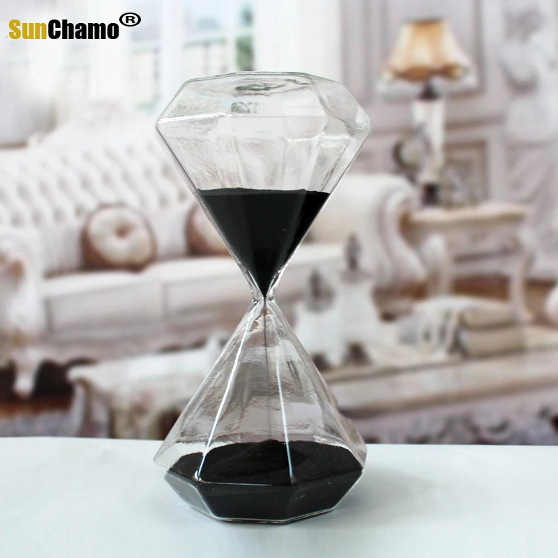 Large 30 Minutes Diamond Hourglass Gift Living Room Home Furnishings Valentine's Day Gifts Hourglasses Timer Decoration Ornament