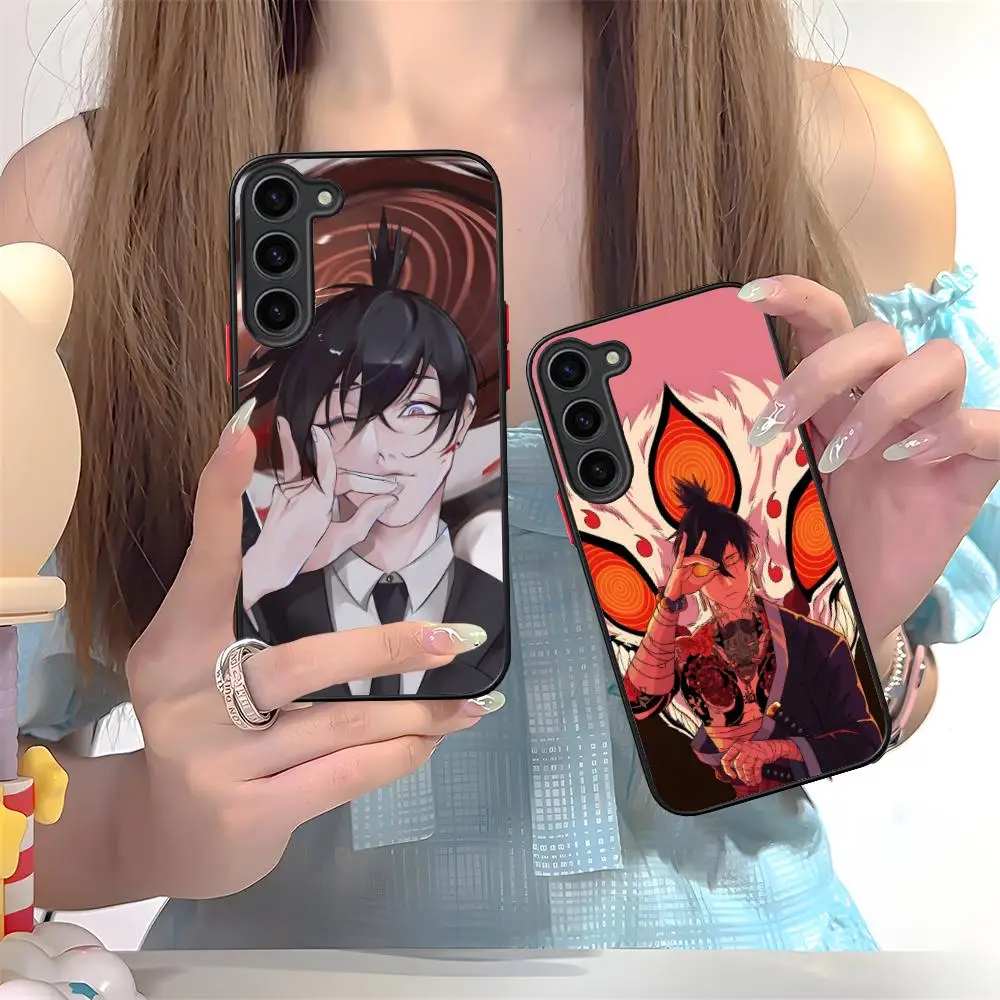 

Чехол для мобильного телефона Chainsaw Aki для Samsung Galaxy S25 S24 S23 S22 S21 Plus FE, ультрацветный силиконовый защитный чехол, роскошный