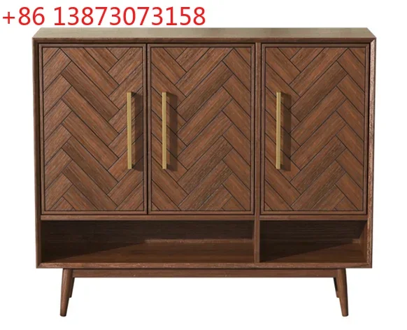 

Многослойный шкаф для обуви с каркасом из массива дерева, в скандинавском стиле, с разделительными дверцами, большой вместимости, для прихожей.