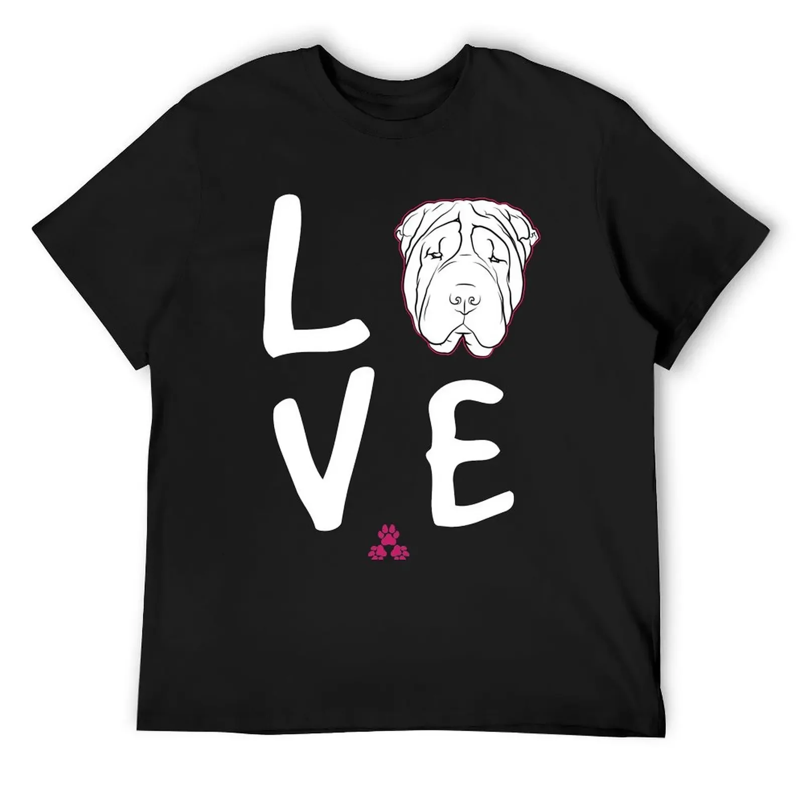 SHAR PEI Love T-Shirt man t shirt Aesthetic clothing graphic tee shirt graphics mens funny t shirts