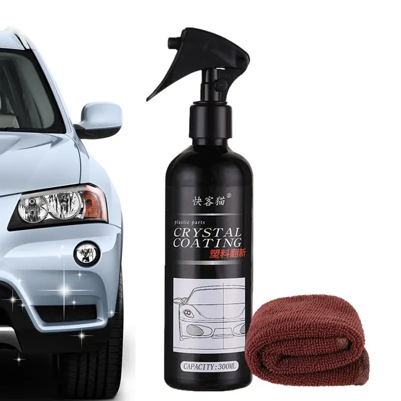 

Car Crystal Plating Spray Crystal Revitalizing Agent Coating Spray 300ml Portable Car Polishing And Trim Restorer For Door