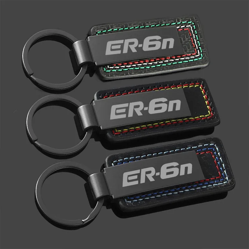 Key Chain Motorcycle Keychains Gift for Kawasaki ER-6N ER6 N ER6N 2024 2025 2021 2022 Keyring Buckle Universal Accessories