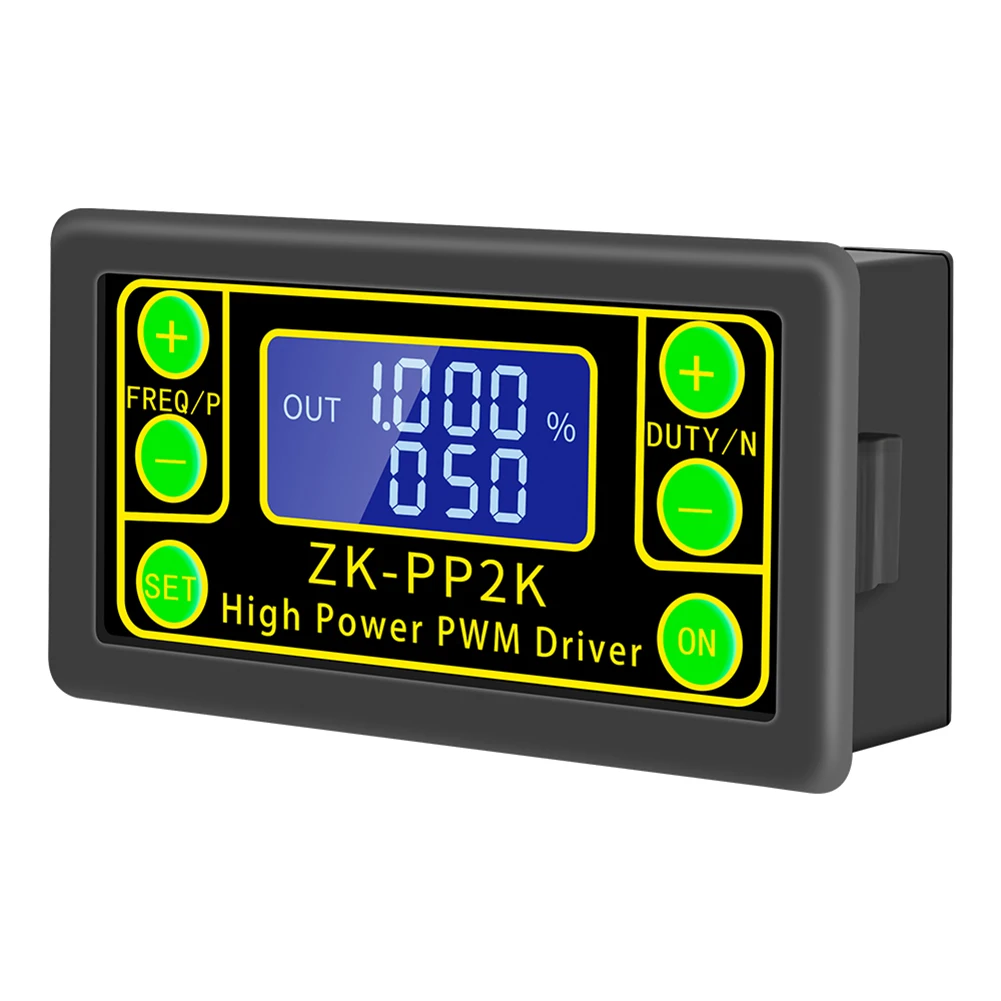 PP2K Dual Mode Pulse Frequency Generator PWM Motor Speed Controller Regulator 8A Motor Speed Regulator DC 3.3-30V High Power LCD