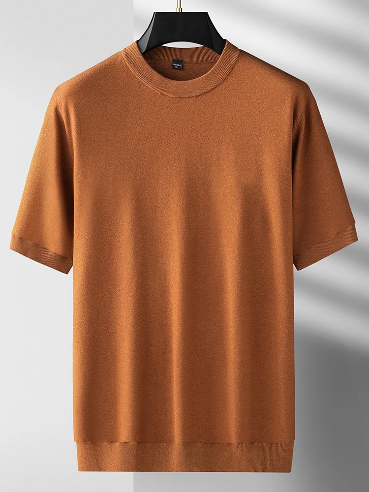 

Loose Fit round Ne ort Sve Knitwear Casual Sle plus Size Men's Sweater Comfortable Breathable All-Season Color