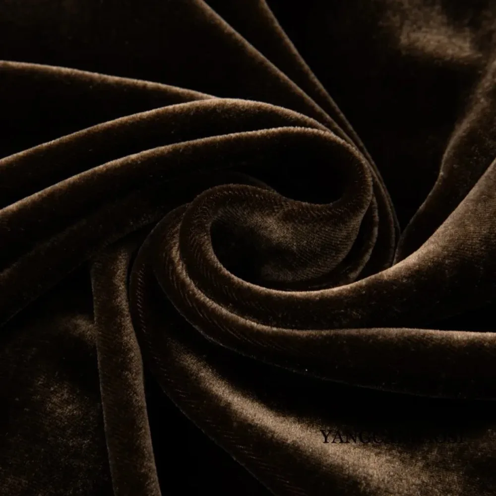 2025 Women's Fashion Autumn Clothing 30% Natural Mulberry Silk Velvet V-neck Lantern Long Sleeved Versatile Solid Color Cardigan