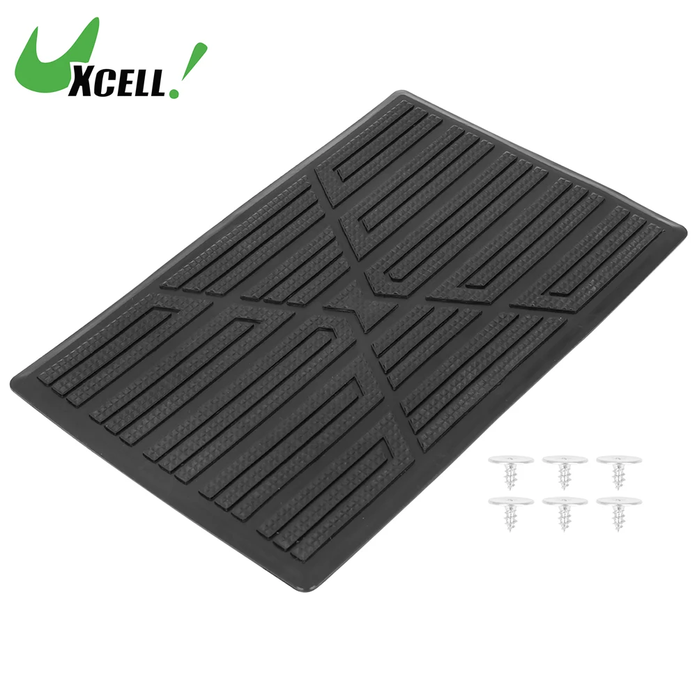 UXCELL Universal Car Vehicles Trucks Floor Carpet Mat Patch Heel Scuff Plate Foot Rest Pedal Pad