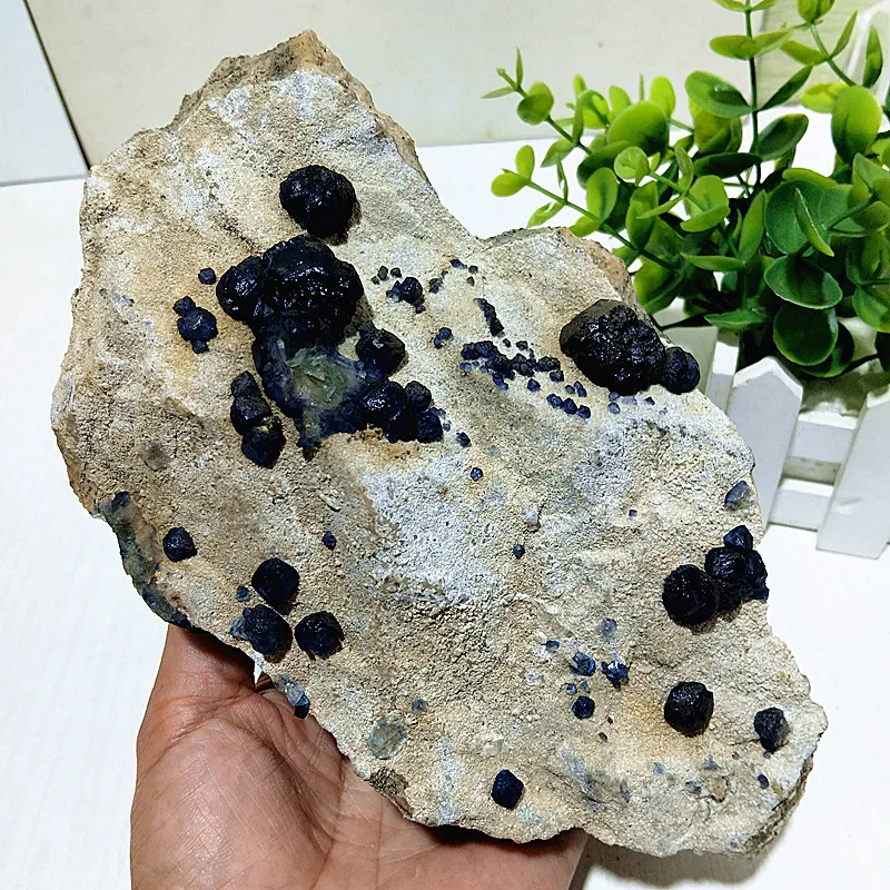 Natural Stones Blue Diamond Fluorite Crystals Mineral Samples Witchcraft Spiritual Healing Chakra Feng Shui Room Decoration