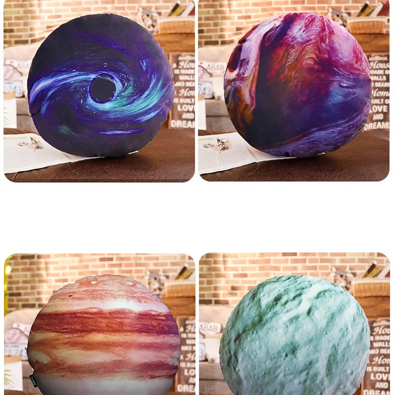 Simulated Planet Pillow Cushion 3D Earth Moon Cushion Creative Jupiter Pillow Birthday Gift