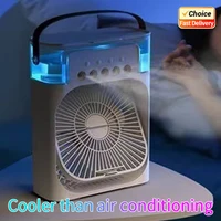 Nouveau 3 en 1 ventilateur Portable climatiseur ménage Mini refroidisseur d'air LED veilleuse humidificateur réglage de l'air ventilateur bureau maison ventilateur 1