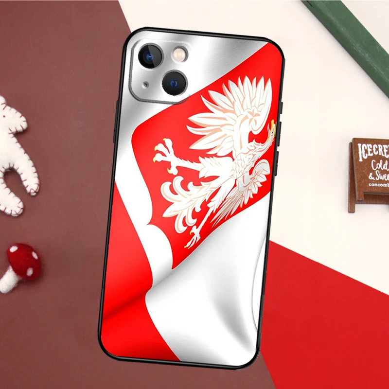 Poland Polish Flag Phone Case For iPhone 16 15 14 11 12 Mini 13 Pro Max X XR XS Max Plus Soft Cover Shell