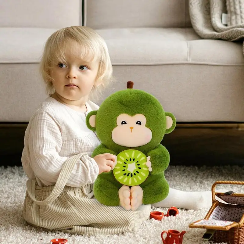 Monkey Stuffed Animal Cute Green Animal Plushie Stuffed Toy 30cm/11.8inch Cartoon Monkey Stuffed Animal Plush Stuffed Plush Toy