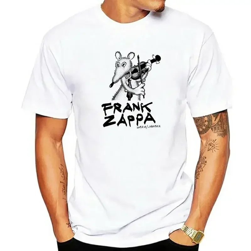 Cotton Men's Frank Zappa Waka Jawaka Illustrated T-Shirt Men T Crew Neck Clothing new in tops & tees vintage Informal Outfits