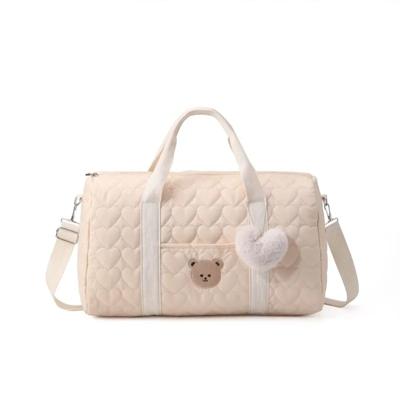 

Large Capacity Mommy Bag Travel Tote Bag for Women Baby Diaper Bag Floral Print Multifunctional Crossbody Bag