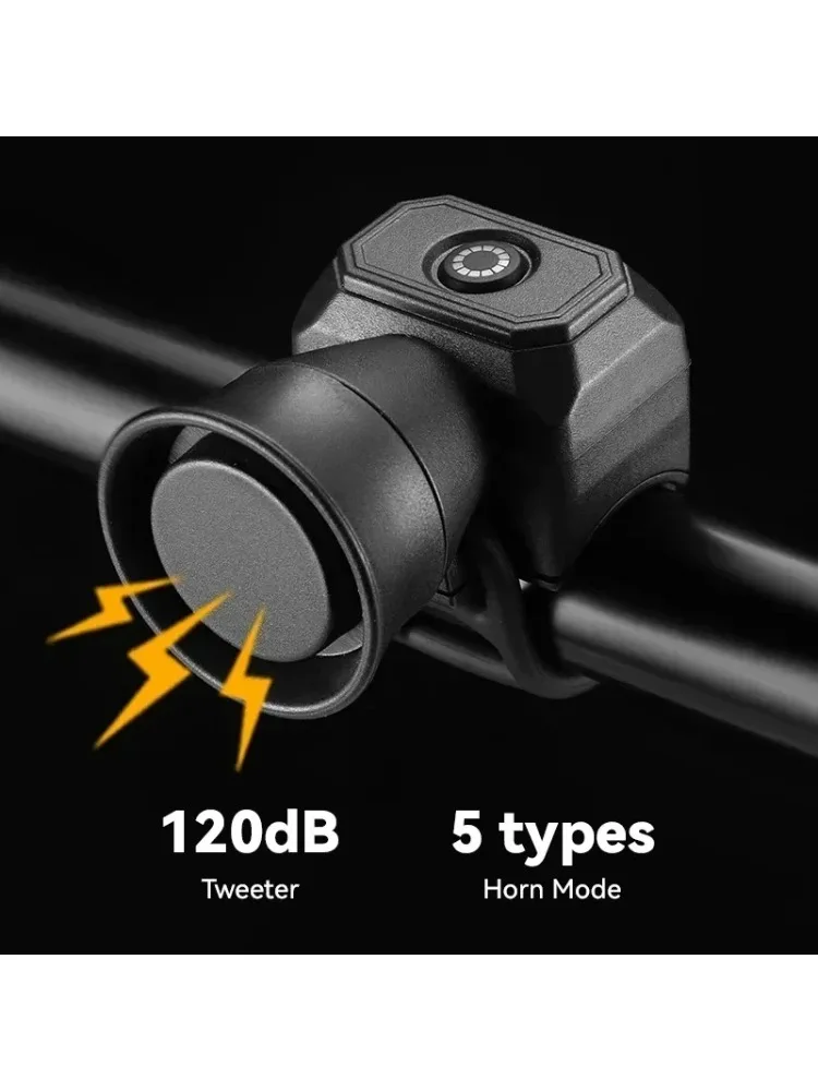 AliExpress NONE Bicycle Horn Electric Bell USB Charging 5 Modes MTB Bike Motorcycle Warning Safety Waterproof Bell Cycling Scooter Accessories