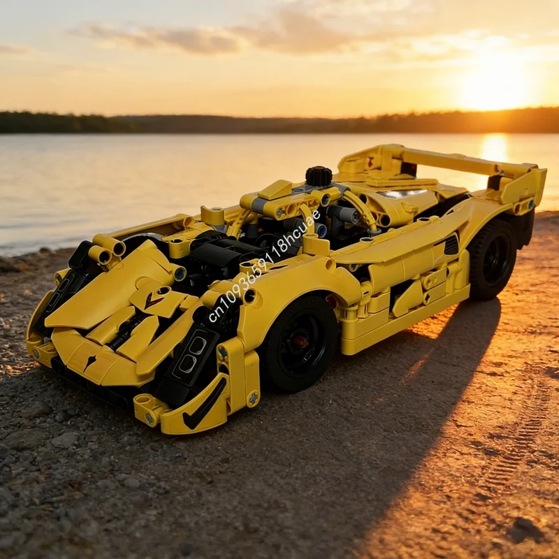 

629 деталей, конструктор MOC «Гоночный команды Кремера» (модель Porsche), развивающая игрушка, кирпичики для сборки, рождественский подарок для детей