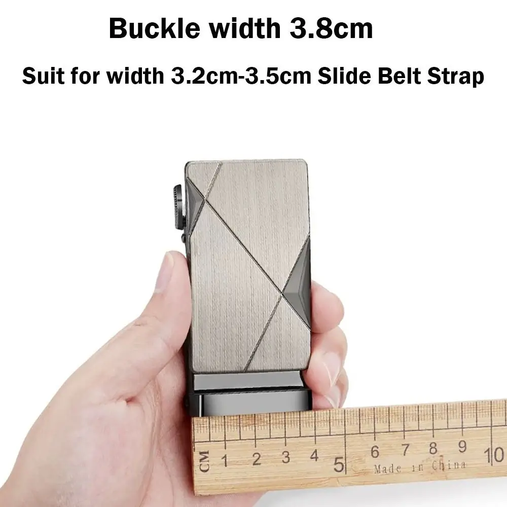 Fibbia di ricambio per cintura regolabile alla moda Fibbia per cintura in ferro fai-da-te Fibbia automatica da uomo