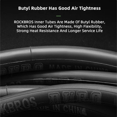 Imagen 2 del producto ROCKBROS-tubo interior de goma butílica para bicicleta de montaña, accesorios de ciclismo, 700C/23/25/28/35 AV/FV