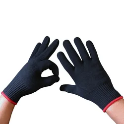 1 Pair Oven Gloves Heat Resistant Gloves Burn Heat Proof Hand Protection BBQ Oven Kitchen Mitts Home Kitchen Practical Tool