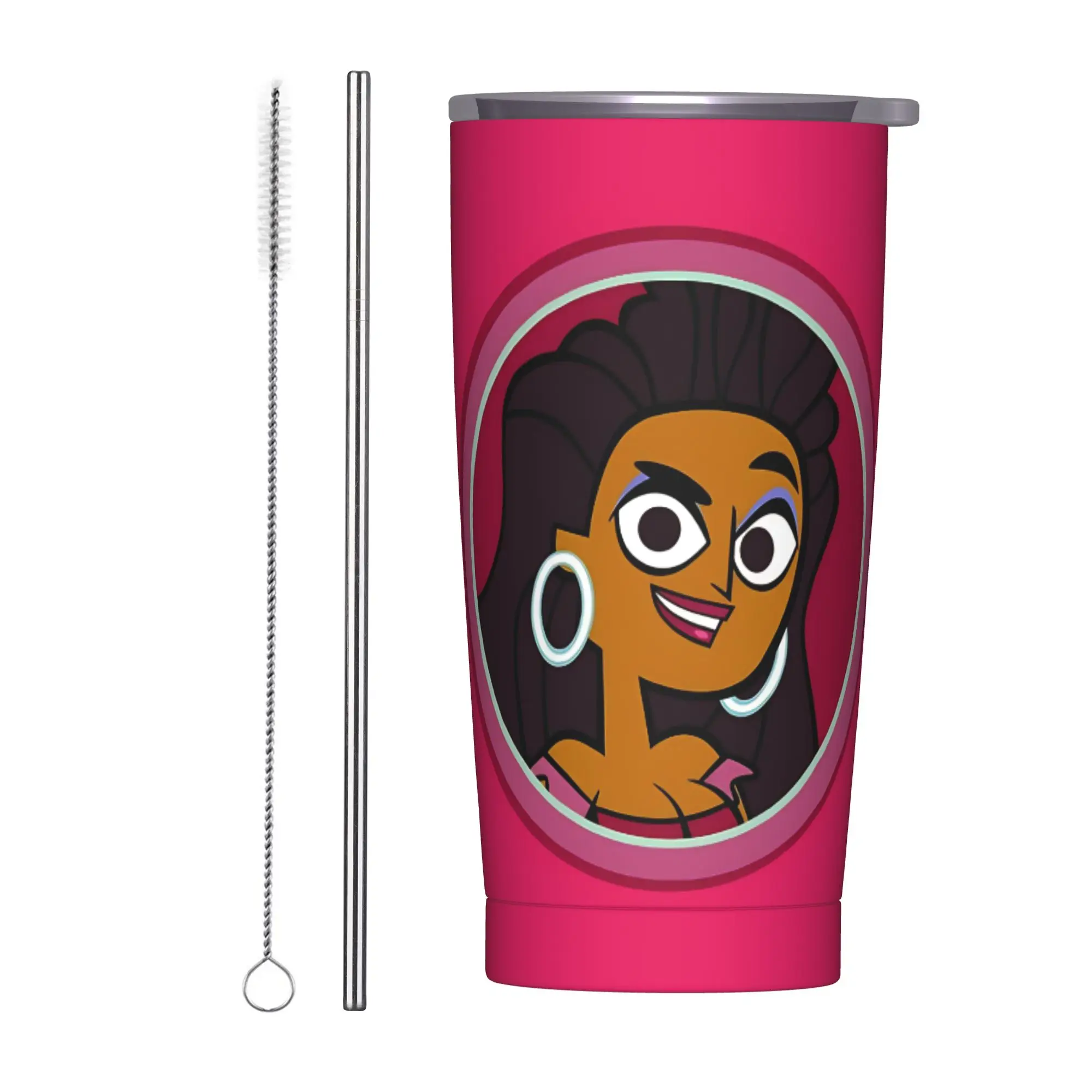 Totals Dramas Revenges Of The Island Anne Maria Insulated Tumbler with Lid Stainless Steel Thermal Mug Car Bottle Cups, 20oz