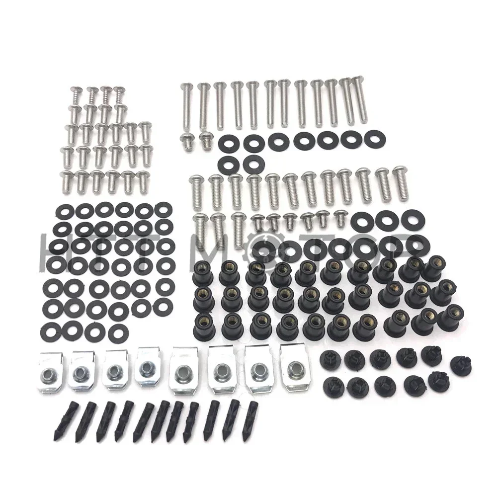 

169 Pieces Complete Fairing Bolts For KAWASAKI Ninja ZX6R ZX-6R 2007-2008 Body Screws Kit Motorcycle Parts