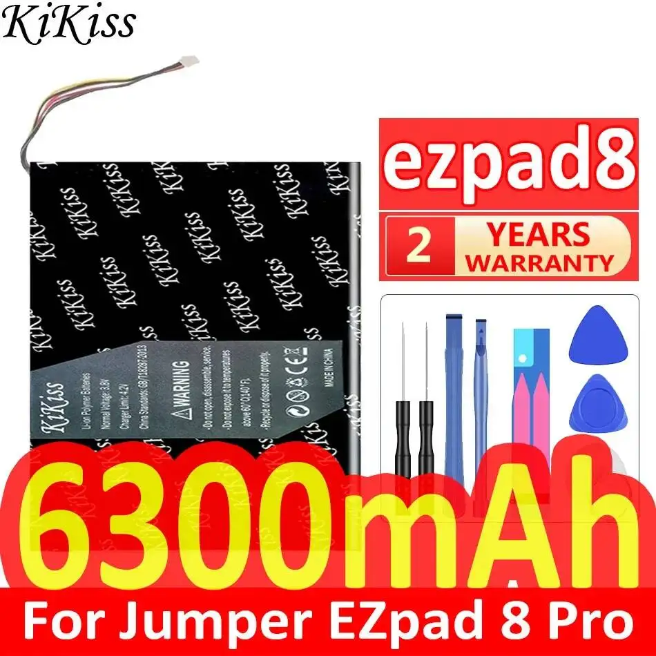 

Аккумулятор для ноутбука Jumper Ezpad 8 Pro, 7-контактный, 5-проводной, 6300 мАч, премиум-класса, замена