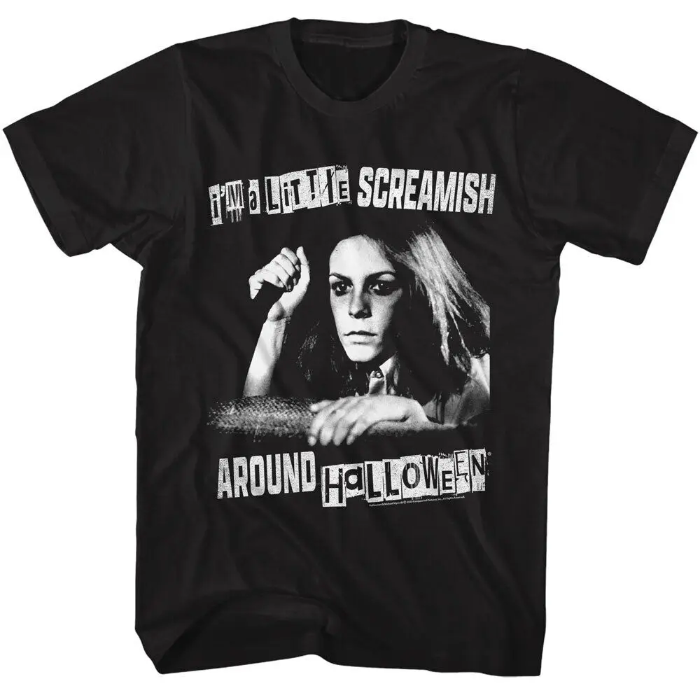 

Halloween A Little Screamish Black Tall T-shirt