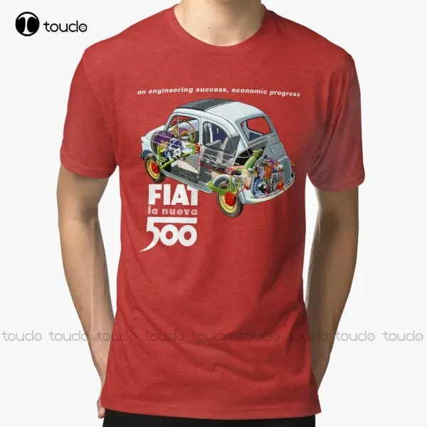 Fiat 500 126, 500, Nuevo, Mini T-Shirt kobiet T koszula moda kreatywny rozrywka śmieszne koszulki z krótkim rękawem modna koszulka lato Xs-5Xl Retro