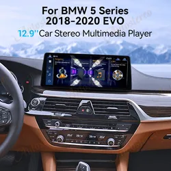 12.9 Ultra Dual BT Carplay Android 13 Car GPS Navigation For BMW 5 G30 G31 2017 2018 2019 Head Unit Multimedia Player Car Radio