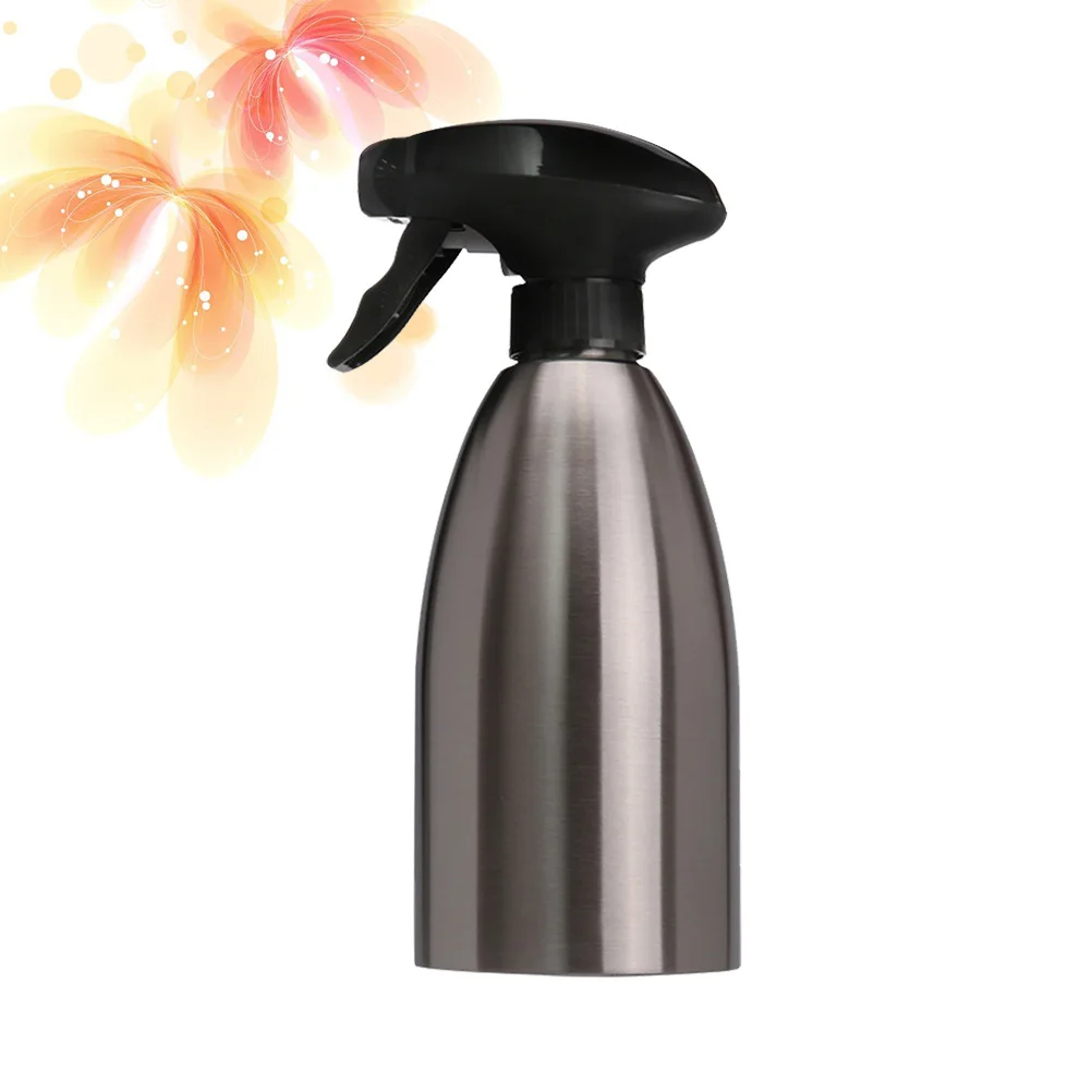 Garrafa de spray de óleo de aço inoxidável 500ml bocal de qualidade alimentar tampa escondida cozinhar churrasco cozimento salada tempero garrafa